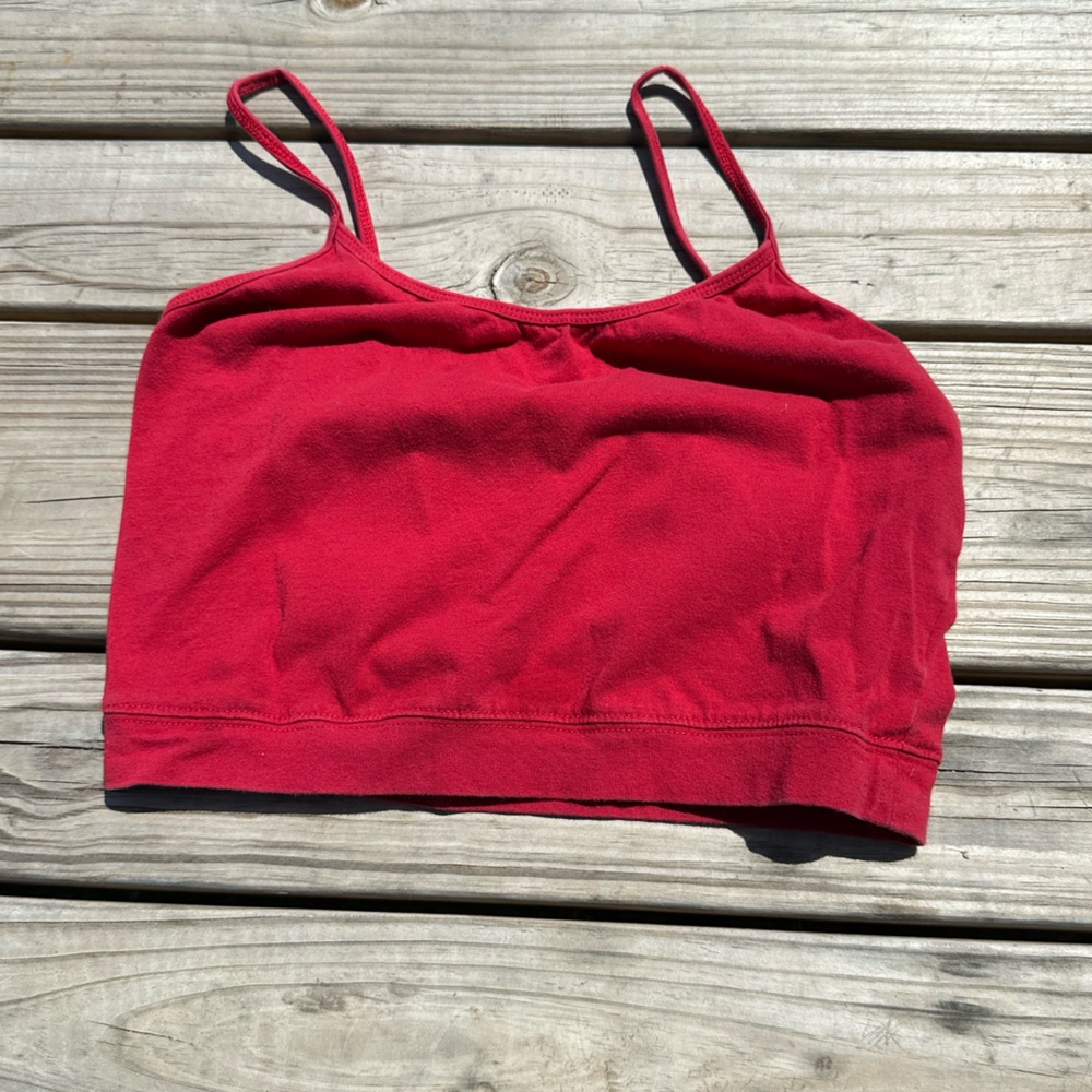 Women’s crop top in red size medium almost brand new